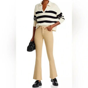 NWT MOTHER The Weekender Mid Rise Flare Jeans in Brown Bag Size 33
